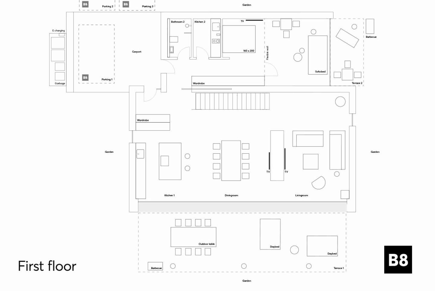 Holiday home B8 - Exklusive Architektenvilla Fuer 4-10 Personen, *